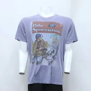 Rare Polo Sportsman Vintage Graphic Print T-Shirt - Picture 1 of 9