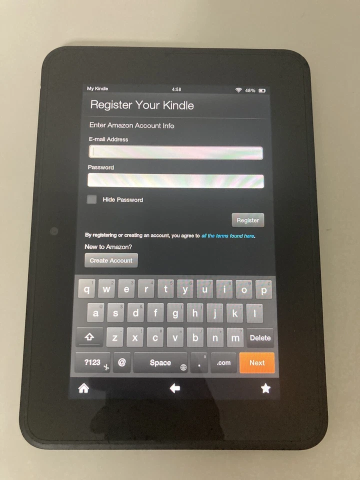 Amazon Kindle Fire X43Z60 eReader Tablet, x43z60 Wi-Fi 7" RESET - Black - 16 GB - Image 1 of 4