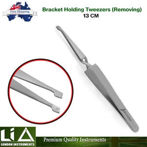 Reverse Action Orthodontic Bracket Holding Tweezers 13 CM Cross Locking Plier CE - Bild 1 von 5