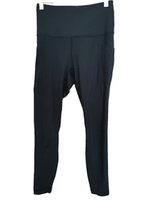 90 Degree By Reflex Yoga Capris 2 Side Pockets + Hidden Pocket Navy Sz S #16646 - Picture 1 of 3