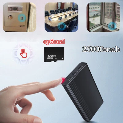 500Hrs Digital Spy Voice Activated Audio Recorder Magnetic MP3 Player w/ SD Card - Image 1 of 4