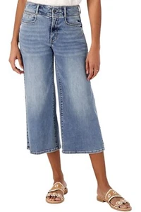 NYDJ Cool Embrace Wide Leg Denim Crop Jeans Fantasy - Picture 1 of 1