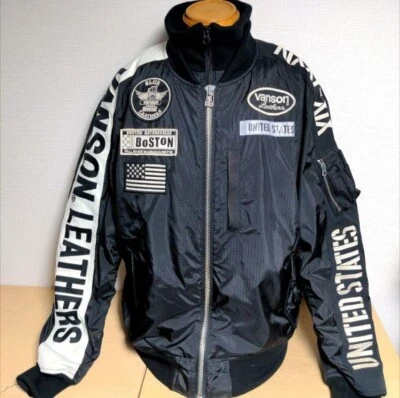 VANSON Leathers Riders Jacket Black XXL Size Men's Motorcycle Jacket from Japan - Image 1 of 4