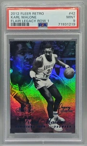 Karl Malone 2012-13 Fleer Retro Flair Legacy Row 1 # /150 PSA 9 MINT - Picture 1 of 2