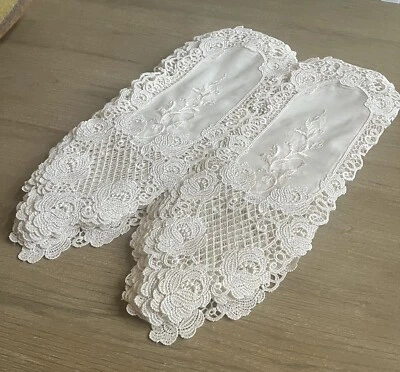 Nuevo material de cortina de encaje 6+ yardas para ventanas hermosa calidad marfil Foto 1 de 4