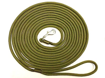 HANDMADE HECHO A MANO 6 METROS DE LARGO **CLIP GATILLO** PLOMO PERRO 6 mm para recuperación y estabilización.