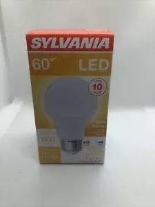 New Sylvania 60w LED Soft White Indoor/Outdoor A19 Bulbs 800 Lumens Bulb - Picture 1 of 5