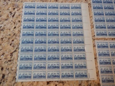 FIVE (5) Sheets-50 - 1952 US Service Women in Uniform .03 stamp - Scott# 1013 - Image 1 of 4
