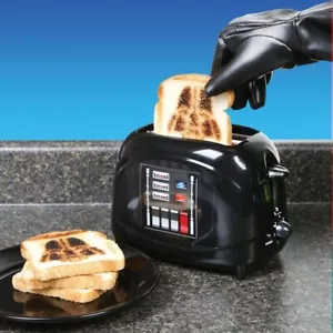 Star Wars Darth Vader Two-Slice Empire Toaster Bring Darth Vader in Kitchen NEW - Picture 1 of 12
