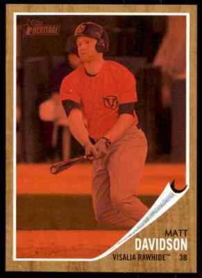 2011 Topps Heritage Minor League Red Tint Matt Davidson /620 #95 10=Fs - Image 1 of 2