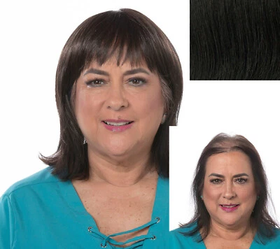 Toni Brattin Faux Filler Ultimate Straight Total Topper HF Black #513 Wig Hair - Image 1 of 4