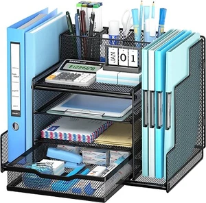 VIVSOL Schreibtischablage und Zubehör, 4-stufig Bürobedarf Schreibtischablage - Bild 1 von 5