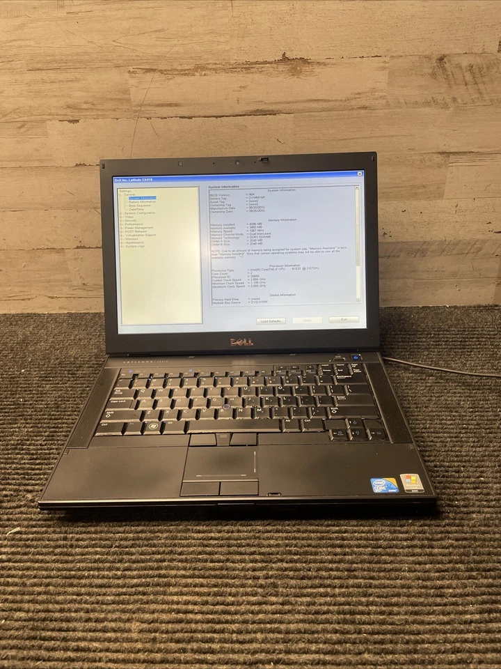 *PARTS* Dell Latitude E6410 14" Laptop RED Intel i7 M620 2.67GHZ 4GB, No HDD/OS - Image 1 of 4