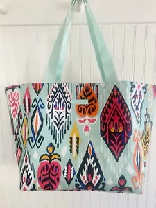 Vera Bradley Pueblo Aztec Large Tote Bag Open Top Nylon? Strandbibliothek Pool - Bild 1 von 7