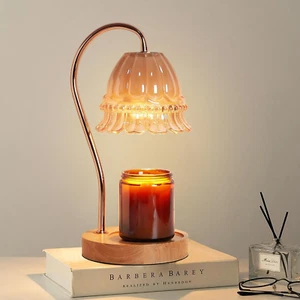 Candle Warmer Lamp for Jar Candles, Electric Candle Warmer with Timer, 2 Bulbs, - Picture 1 of 6