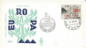 1962 FDC Venetia N.68 / Sm San Marino Pradal Marino Europa No Viaggiata MF103139 - Imagen 1 de 1
