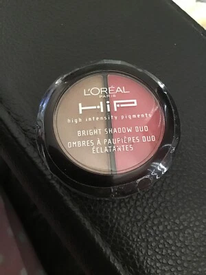 L'OREAL NEW  HIP BRIGHT  EYE SHADOW DUO ADVENTUROUS 114 - Image 1 of 2