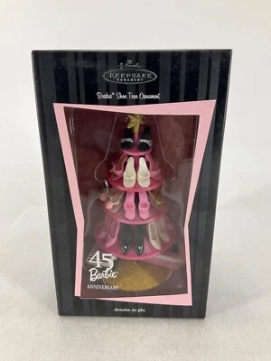 Vintage 2004 Hallmark Keepsake 45th Anniversary Barbie Shoe Tree Ornament NIB - Image 1 of 4