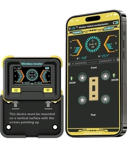 Wireless RV Leveling System, Bluetooth Auto Leveler, App & Display, iOS/Android - Picture 1 of 7