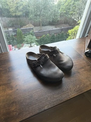 Birkenstock Boston Size-12 Unisex Adults Sandal - Brown (860131) - Image 1 of 4