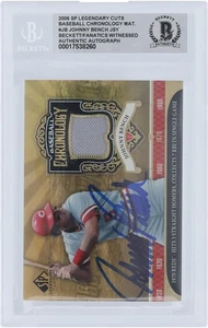 Johnny Bench Reds Signed 2006 Upper Deck SP Legendary Cuts #BC-JB BAS Card - Picture 1 of 4