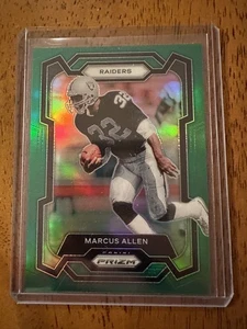 2023 Panini Prizm #179 Marcus Allen Green Parallel Los Angeles Raiders - Picture 1 of 2
