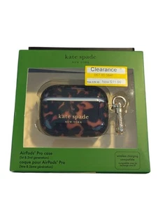 Bb-O Kate Spade New York Apple AirPods Pro 1er et 2ème étui avec porte-clés tortue - Photo 1 sur 3