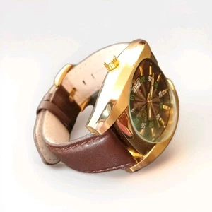 Gold Tone CROTON Aquamatic Model CN307101 Working Timepiece Elegant Wrist Watch - Picture 1 of 19