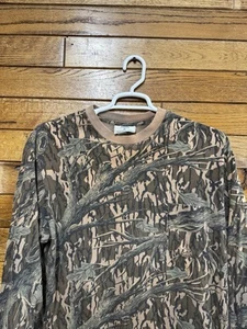 Vintage Long Sleeve Front Pocket Mossy Oak Original tree camo Men L Made In USA - Picture 1 of 8