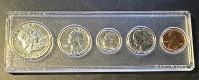 1954-  SILVER PROOF SET U.S. COINS  GEM BRILLIANT UNCIRCULATED - Image 1 of 2