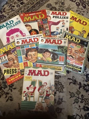 1960's Mad Magazine Lot Of 10! - Image 1 of 2
