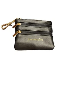 SAVE THE GIRLS Clip & Go Pouche nero con ferramenta argento e oro senza cinturino - Foto 1 di 5
