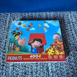The Peanuts Gang Together Time Charlie Brown Snoopy 400 Pcs Jigsaw Puzzle NEW - Picture 1 of 9