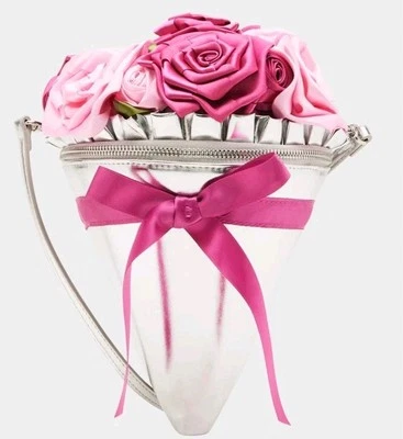 NEW Betsey Johnson KITSCH SOMETHIN NEW BOUQUET Crossbody Bag Purse 💐🌷 - Image 1 of 4