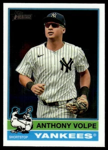 2025 Topps Heritage Chrome Anthony Volpe New York Yankees #429 - Picture 1 of 2