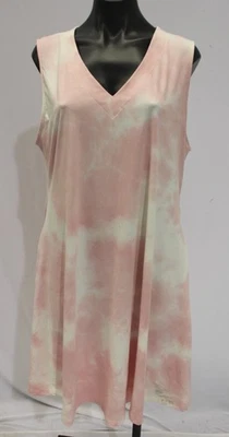 Платье Yelete женское облегающее и расклешенное с v-образным вырезом галстук краситель EH6 светло-розовое размер XL  - Изображение 1 из 4