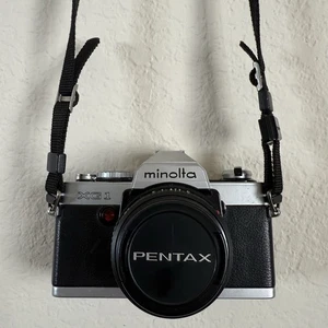 MINOLTA XG1 CON MD ROKKOR-X 45MM 1:2 MADE IN JAPAN - Foto 1 di 11