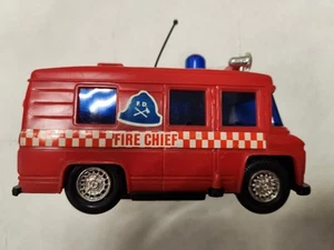 Vintage Fire Chief Wind Up Truck Van Mercedes Benz (Made In  Hong Kong) - Picture 1 of 8