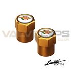 Limited Edition Ducati Meccanica Gold Anodised Valve Caps - Set Of 2