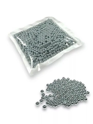 1,000 ct Silver Zinc Plated Metal BBS 4.5mm (.177 Cal) - BC Precision
