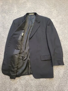 Joseph Abboud Suit Jacket Sport Coat Men's 40R 40 Reg Black USA MADE 3 Button - Picture 1 of 7