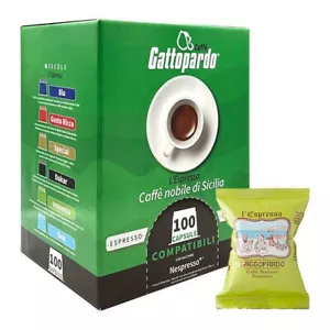 100 Capsule Caffè Gattopardo TO.DA Compatibili Nespresso Miscela Insonnia - Foto 1 di 3