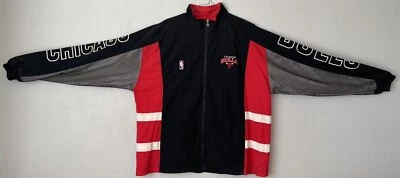 Chaqueta cortavientos vintage Champion Chicago Bulls con cremallera talla XL Foto 1 de 4
