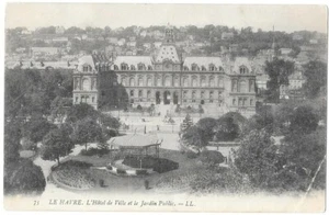 LE HAVRE 76 L'Hôtel de Ville CPA animée écrite à Mme Lecoeur de Puteaux en 1905 - Imagen 1 de 2
