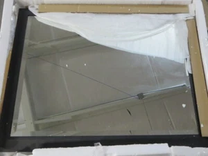 KICHLER LIGHTING 41011 DBK 30 Inch Tall Modern Rectangular Wall Mount Mirror - Picture 1 of 3