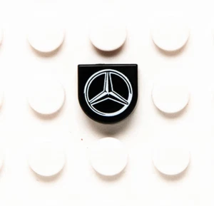 New LEGO 1x1 Tile - Silver Mercedes-Benz Logo 76909 AMG F1 W12 E Performance - Picture 1 of 1