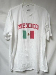 Mexico Soccer Flag Men's Size 4X-Large T-Shirt C1 2588 - Picture 1 of 3