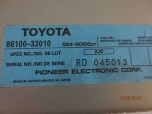 EQUIPMENT AMPLIFIER PIONEER AUDIO SYSTEM FITS 97-01 LEXUS ES300 178118 - Picture 1 of 3