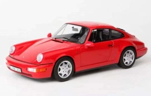 1/18 Norev 1990 Porsche 911 Carrera 2 (Red) Diecast Car Model 187320 - Picture 1 of 1