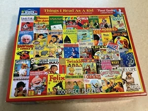 White Mountain Puzzles “Things I Read As A Kid” 1000 Pieces - Picture 1 of 3